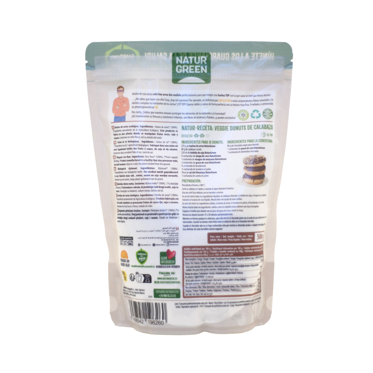 Mąka ryżowa bezglutenowa NaturGreen 500 g