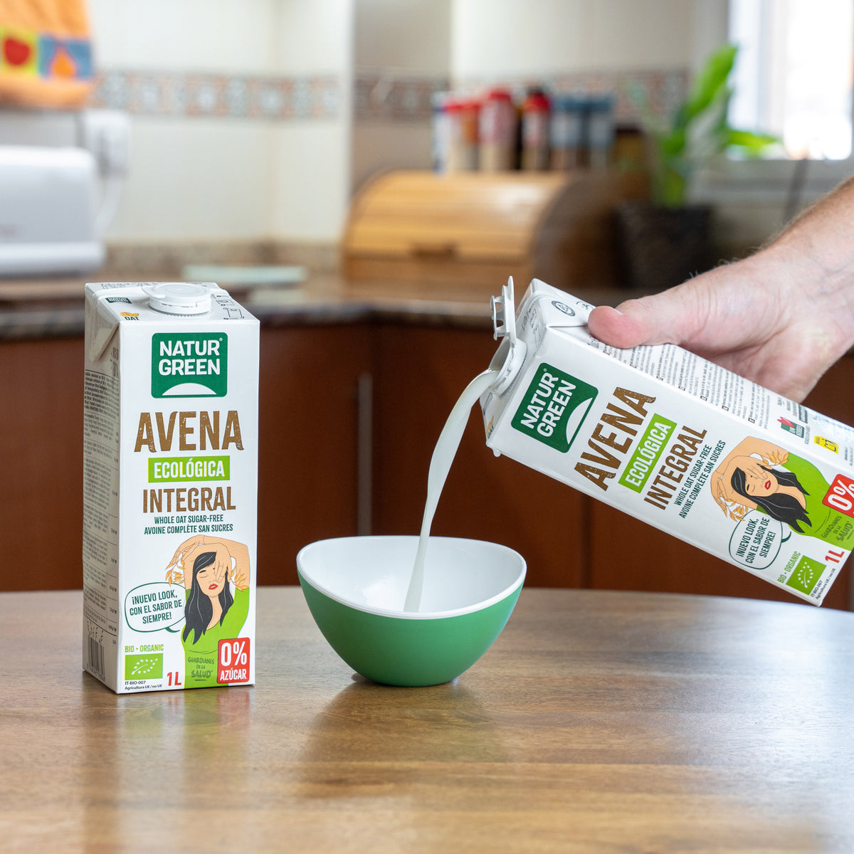 Zestaw 6 szt. Napój z pełnego ziarna owsa 0% cukru Bio NaturGreen 1 l