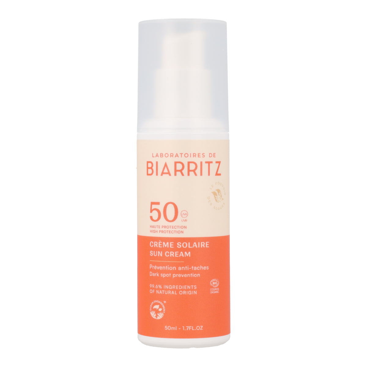 Krem przeciwsłoneczny do twarzy SPF 50 Laboratorios Biarritz 50 ml