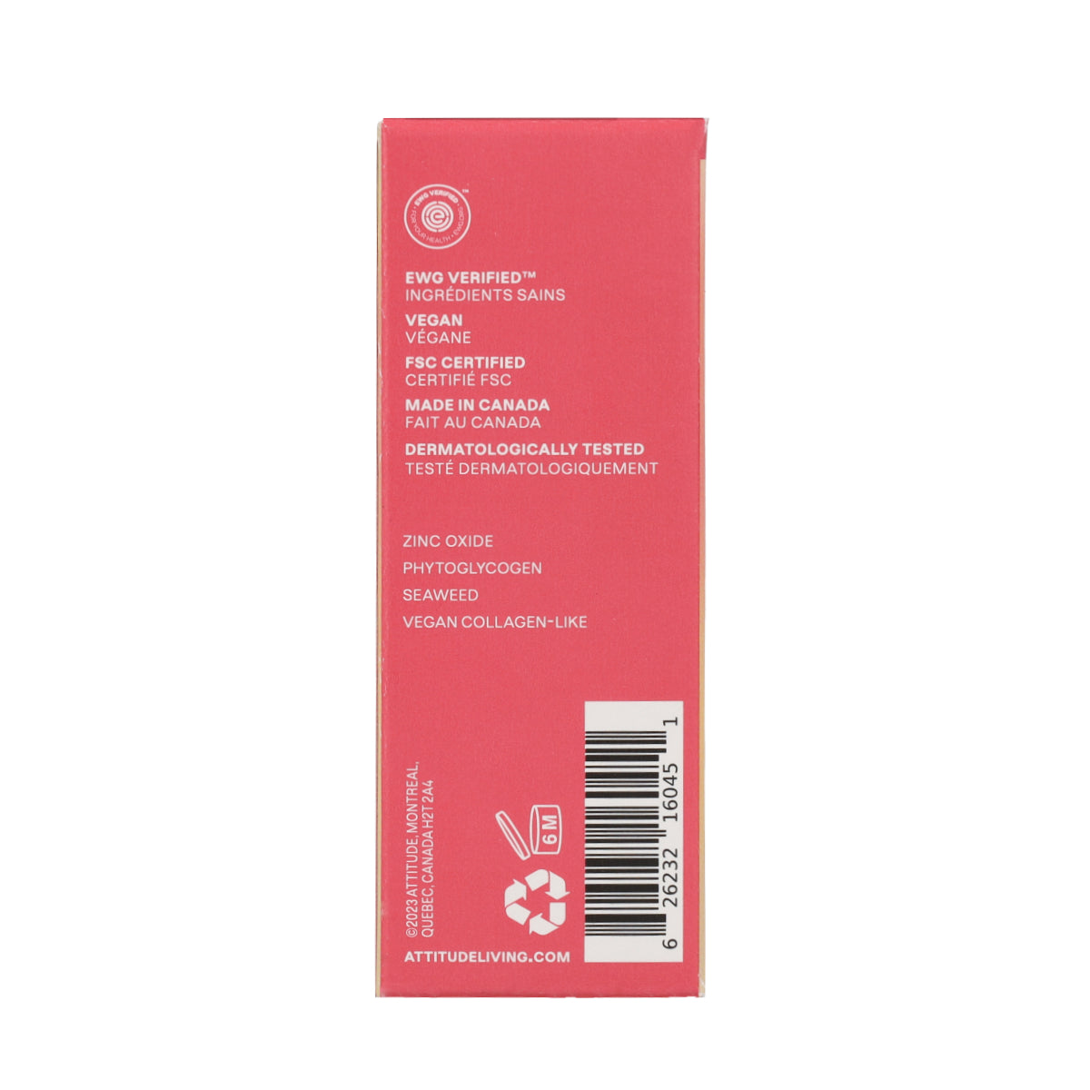Oceanly - PHYTO-SUN Balsam do ust z kolorem SPF 30 - Baby Rose, Attitude, 8,5 g