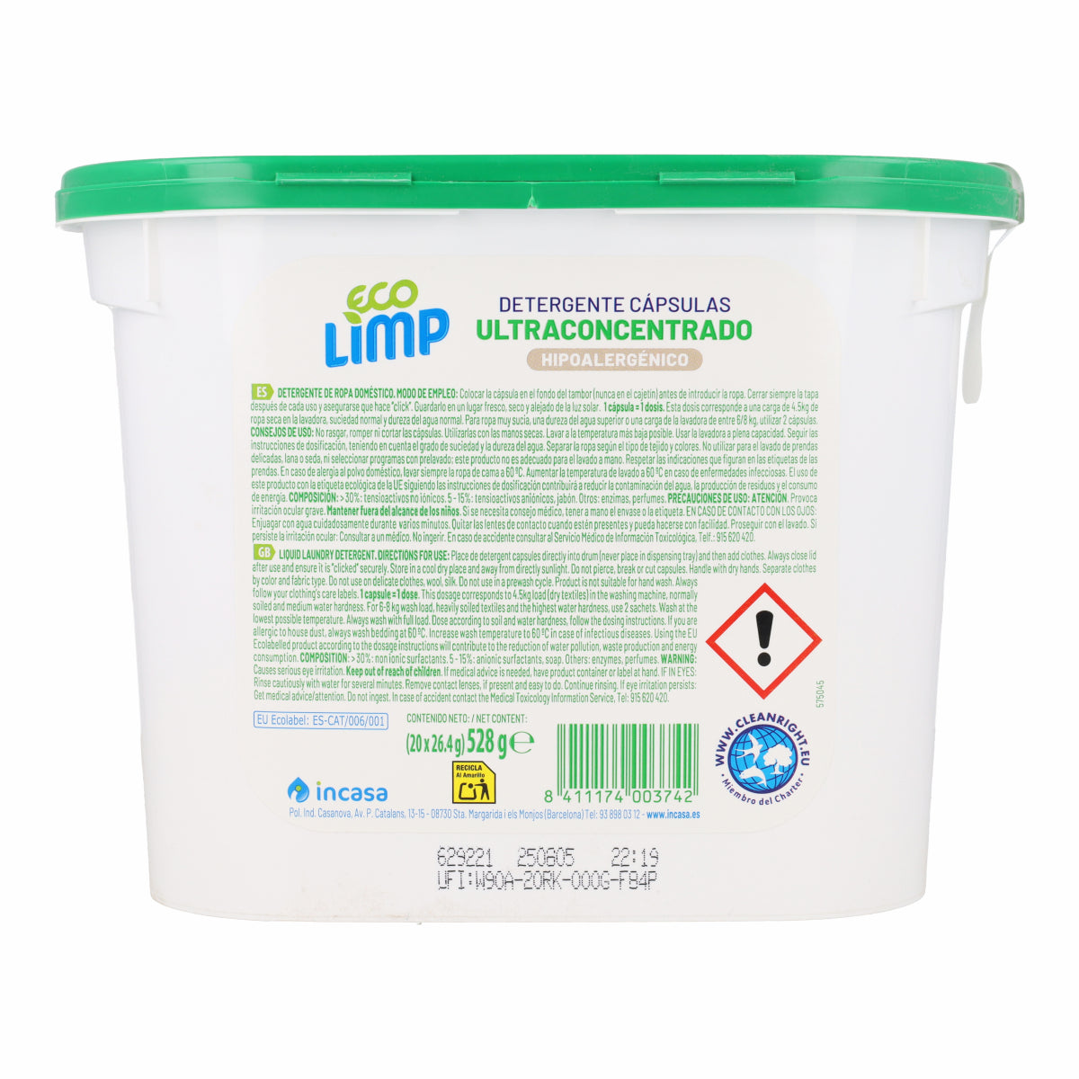 Ultra skoncentrowany detergent w kapsułkach Mimidu ECO 20 dawek