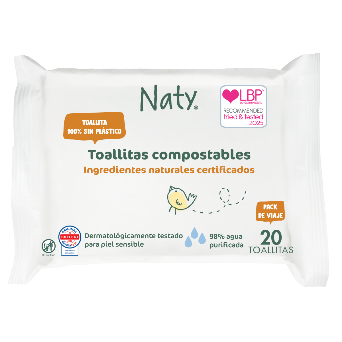 Chusteczki podróżne Naty 20 szt.