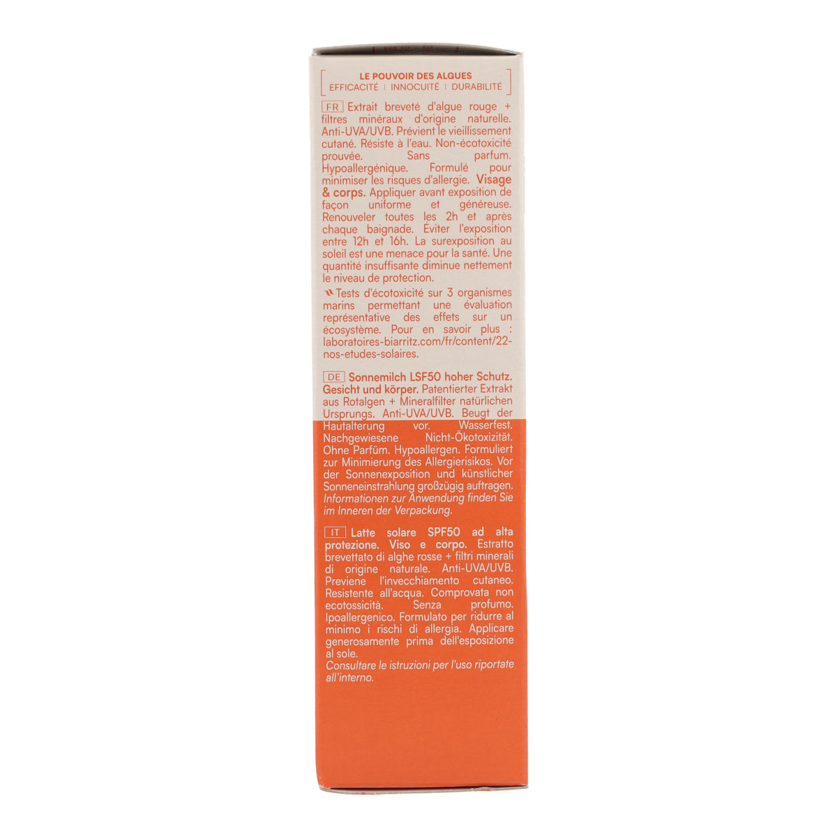 Balsam do ciała z filtrem SPF 50 Laboratorios Biarritz 100 ml
