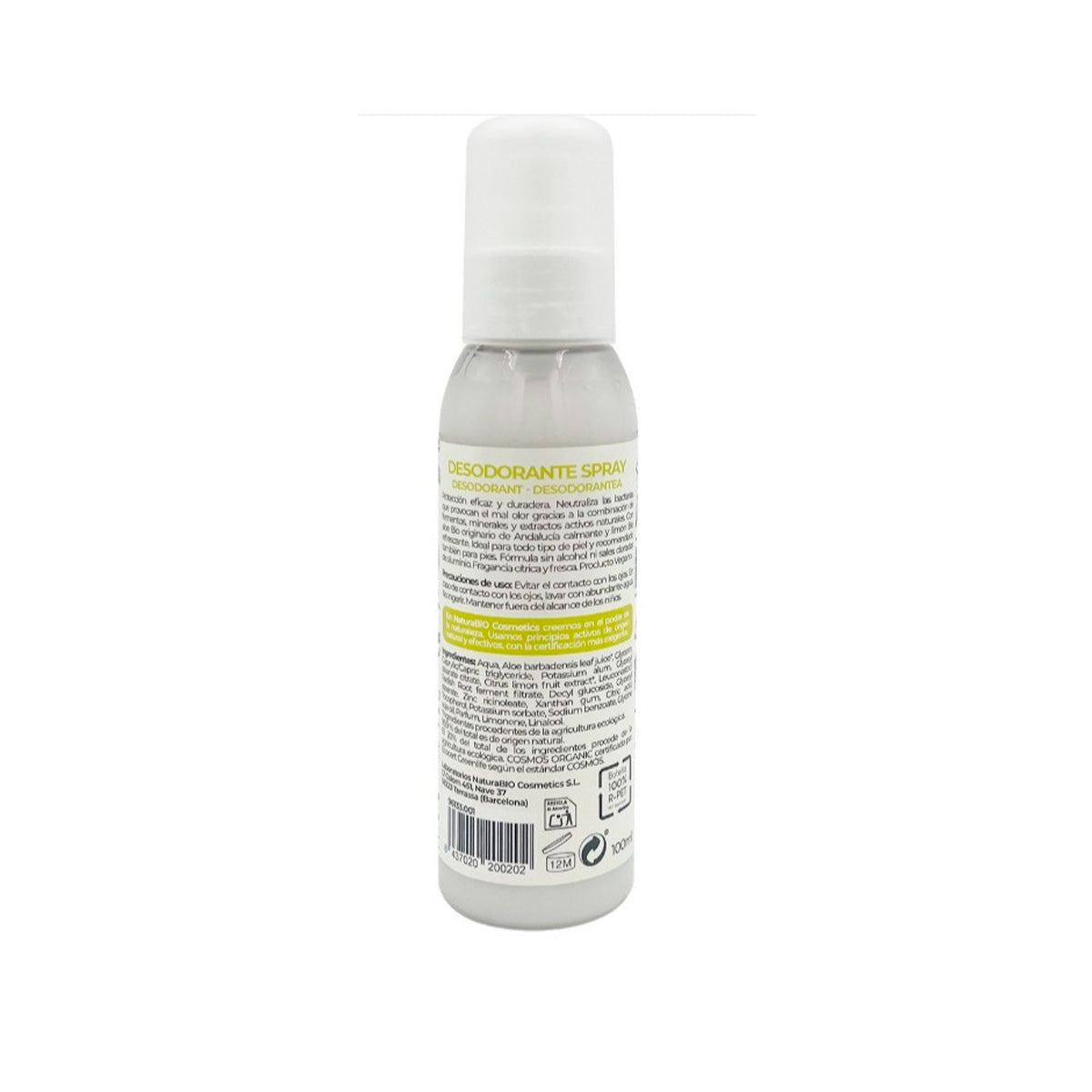 Dezodorant w sprayu naturalna świeżość 100 ml NaturaBIO