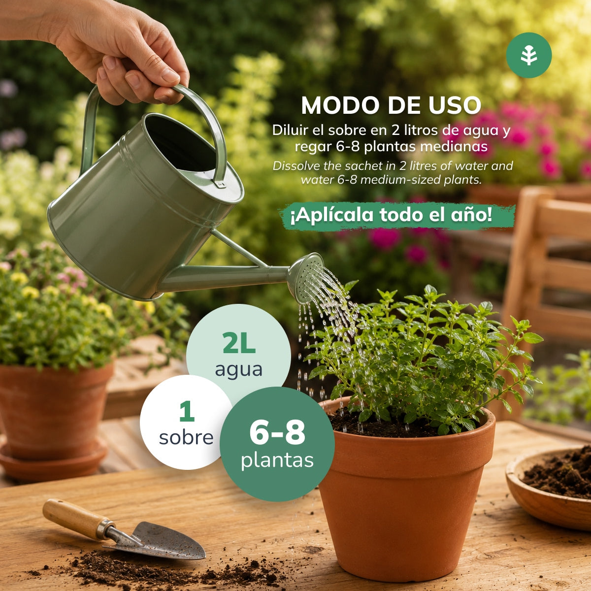 Grzyby mikoryzowe Planeta Huerto, opakowanie na 2 l