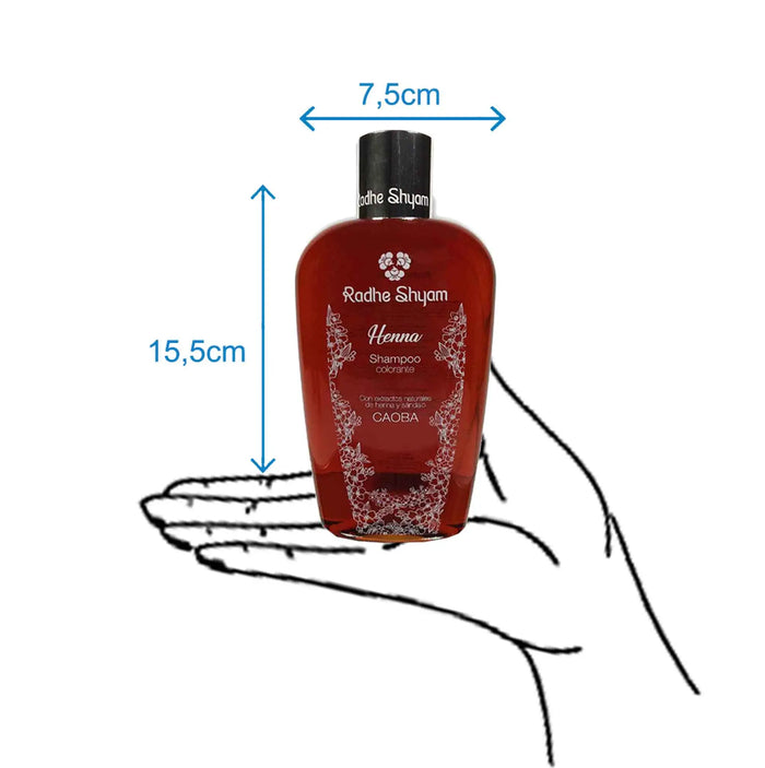 Szampon Henna Mahoń Barwnik Radhe