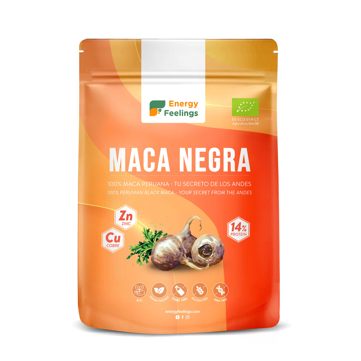 Maca negra ECO en polvo Energy Feelings 1 kg