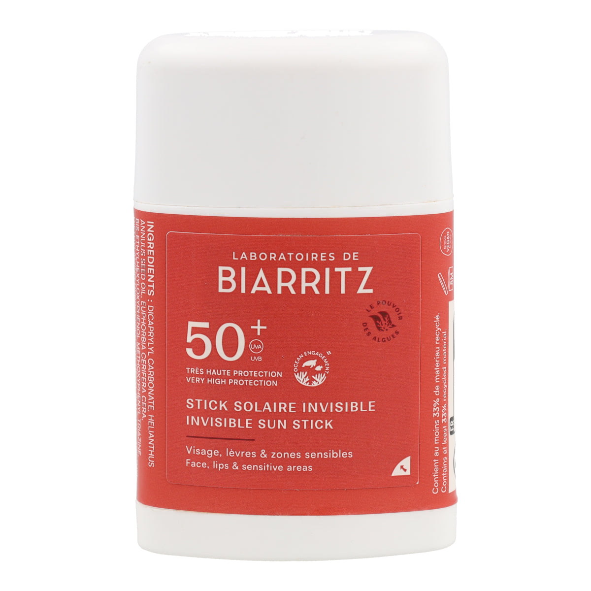 Niewidoczny filtr przeciwsłoneczny w sztyfcie SPF50+ Biarritz 10 g