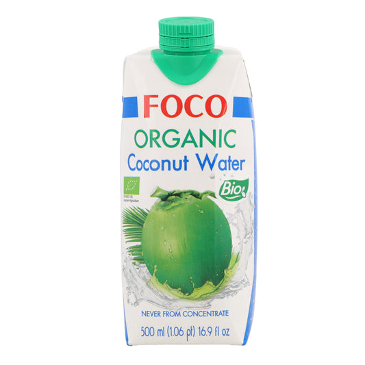 Czysta woda kokosowa, 100% naturalna Foco 500 ml