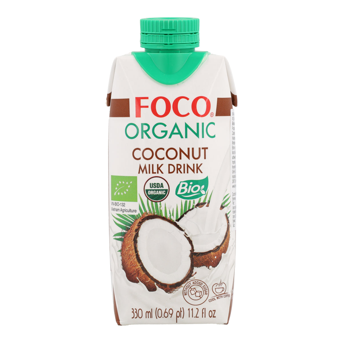Organiczny napój z mlekiem kokosowym Foco 330 ml.