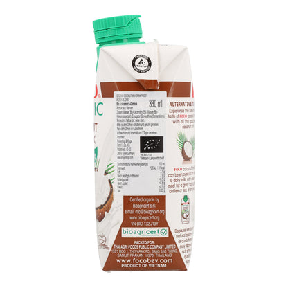 Organiczny napój z mlekiem kokosowym Foco 330 ml.