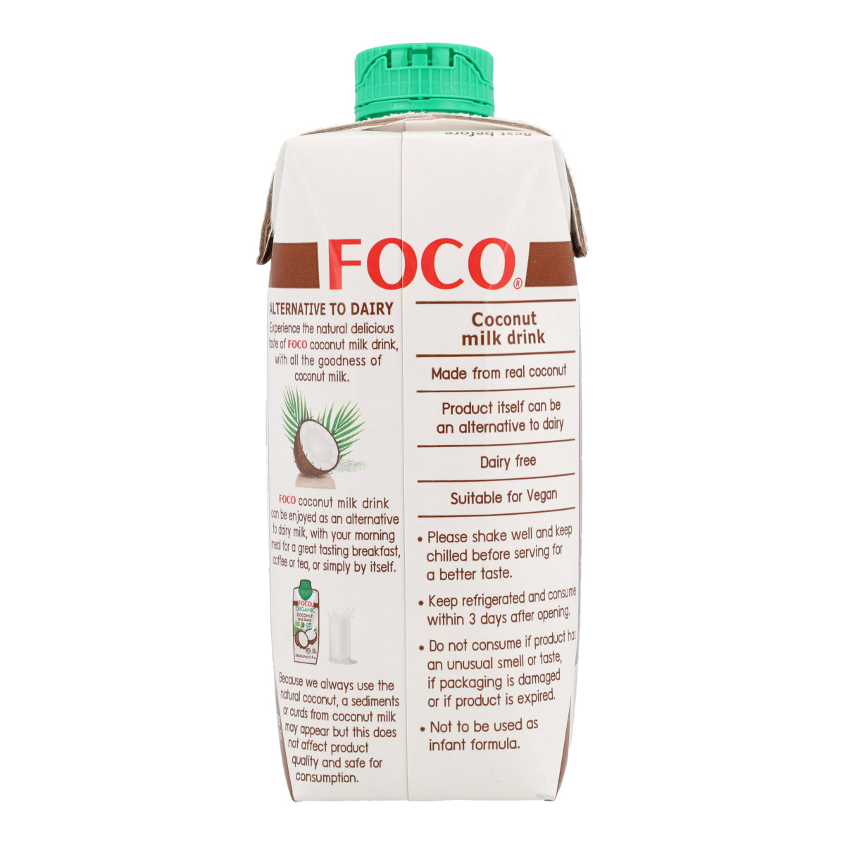 Organiczny napój z mlekiem kokosowym Foco 330 ml.