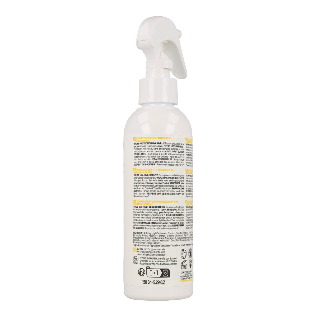 Spray do opalania dla dzieci SPF 50 Acorelle 150 ml