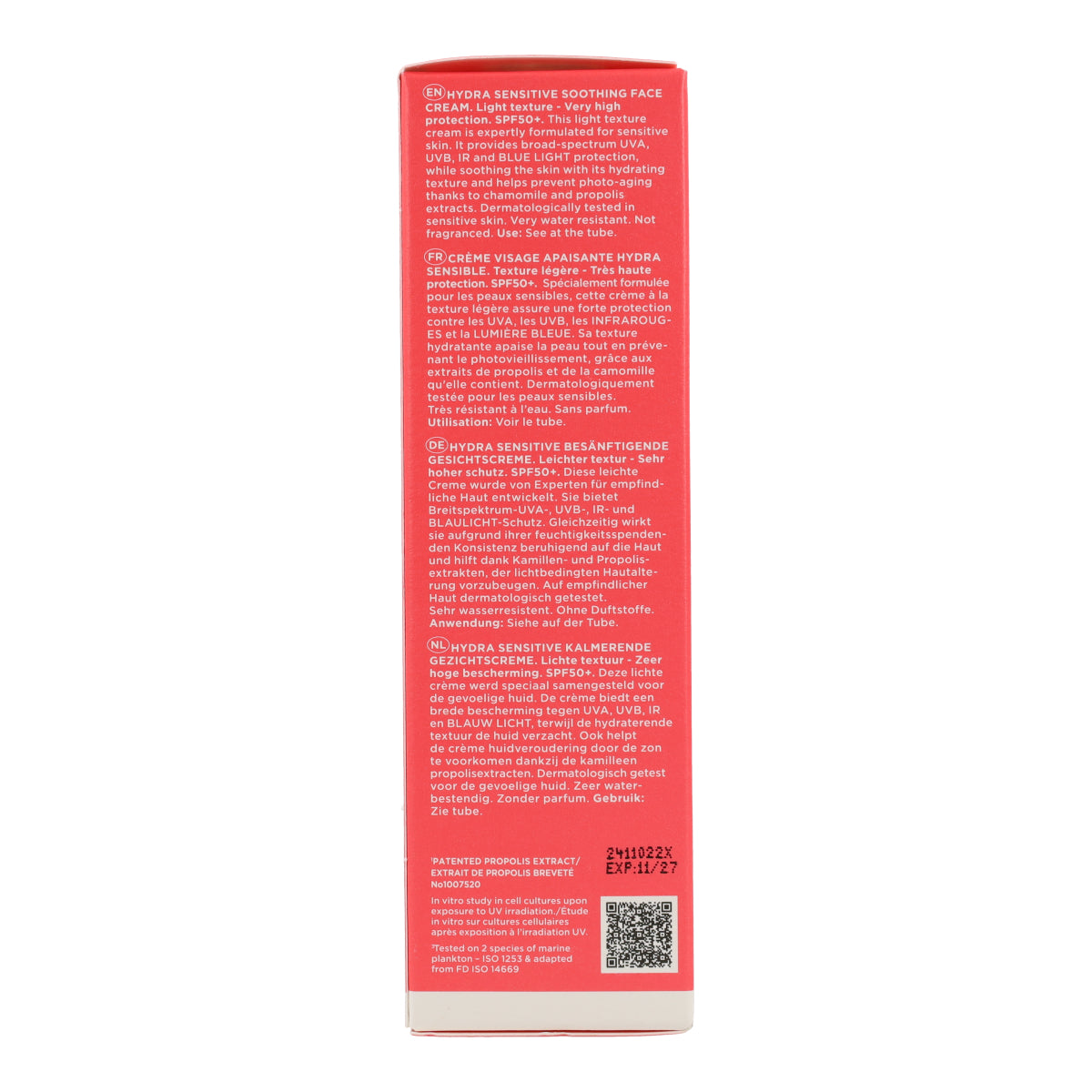 Krem przeciwsłoneczny łagodzący Hydra Sensitive SPF50 Apivita 50 ml