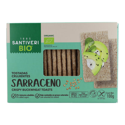 Lekkie i chrupiące tosty z kaszy gryczanej Bio Santiveri 100 g