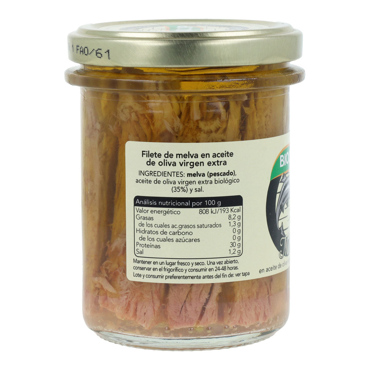 Konserwa z filetami z makreli Bio Biocop 195 g