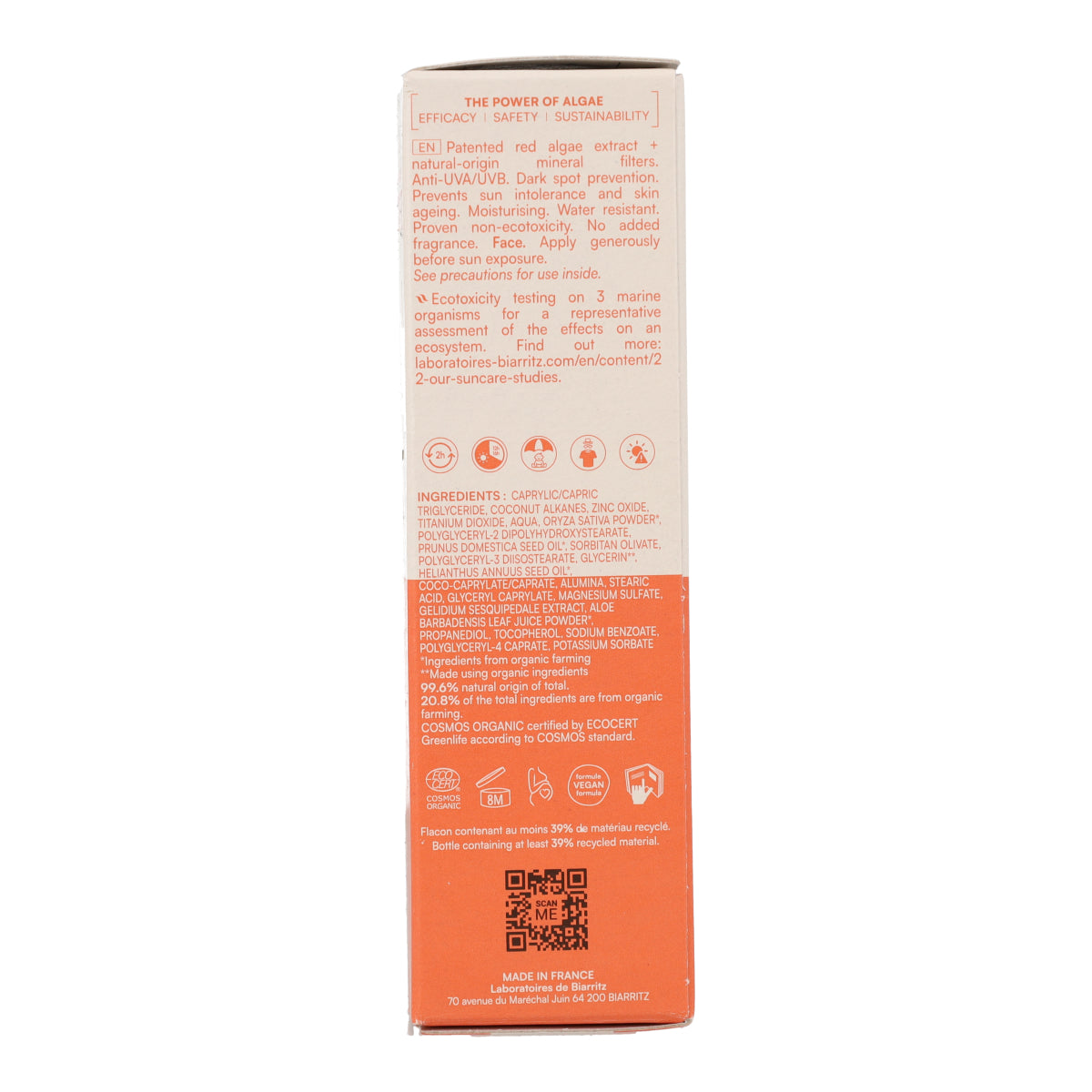 Krem przeciwsłoneczny do twarzy SPF 50 Laboratorios Biarritz 50 ml