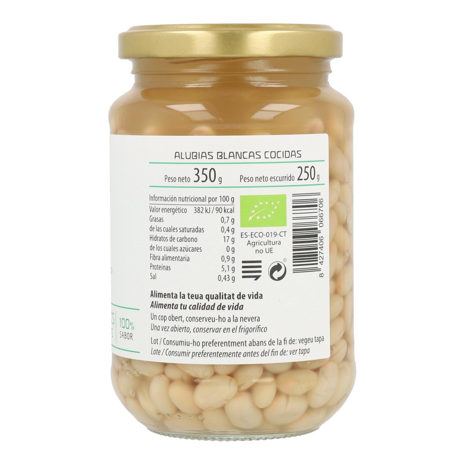 Alubias blancas cocidas ECO Cal Valls 350 g