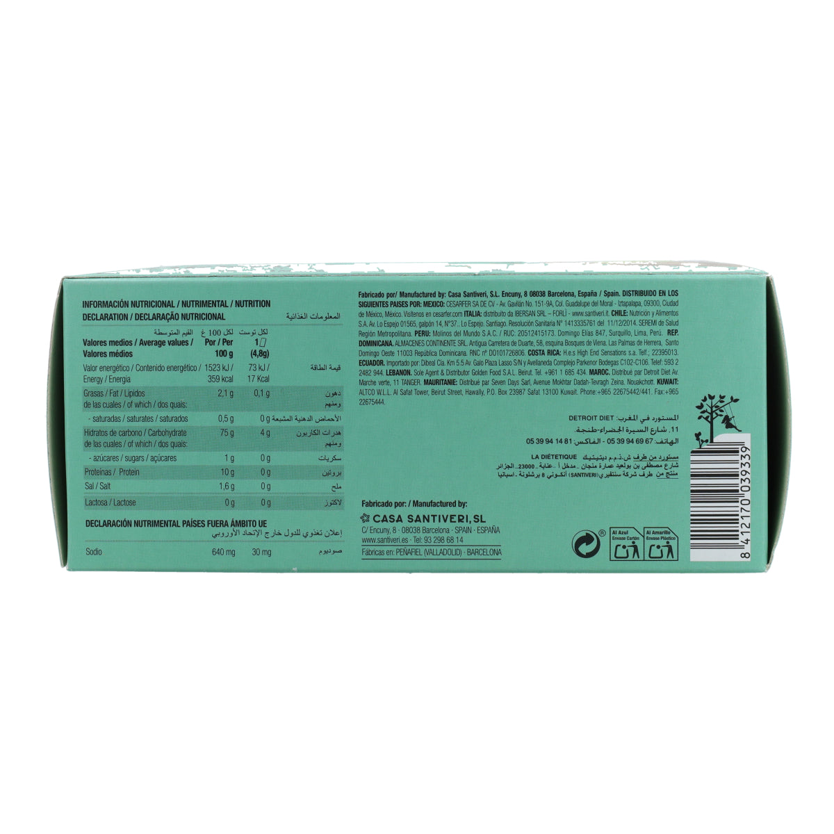Lekkie i chrupiące tosty z kaszy gryczanej Bio Santiveri 100 g