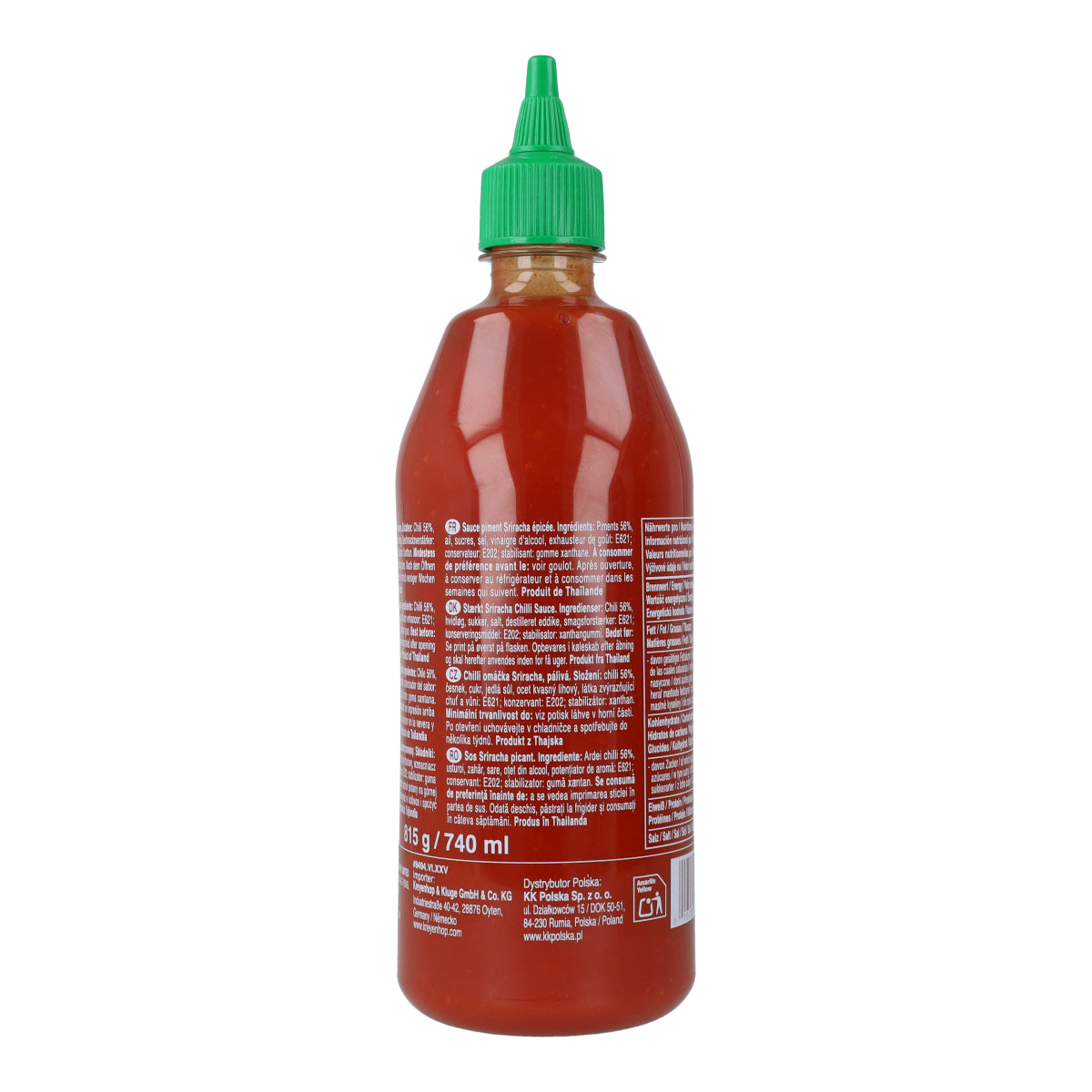 Tradycyjny sos chili Sriracha bez glutaminianu sodu Uni-Eagle 815 g – pikantny, kremowy, w stylu tajskim