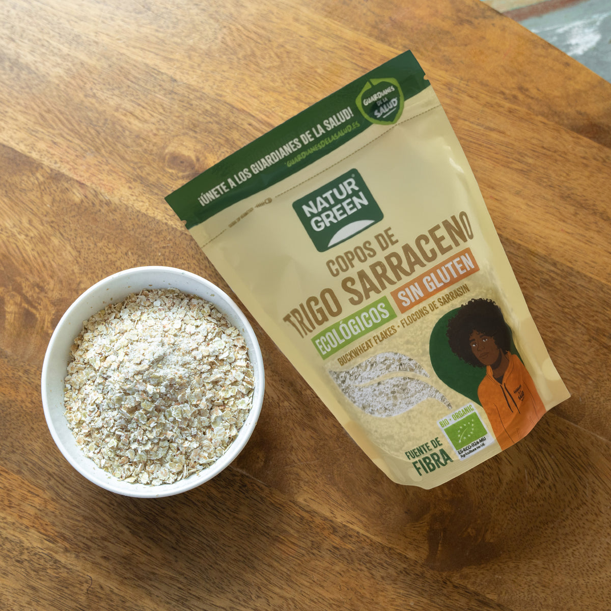 Płatki gryczane BIO bezglutenowe Naturgreen, 250 g
