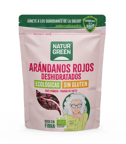 Suszone żurawiny ekologiczne Naturgreen 125 g