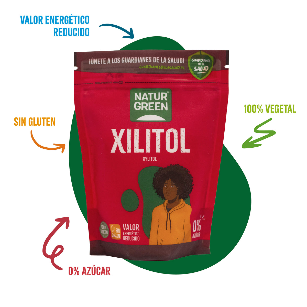 Ksylitol Cukier brzozowy Naturgreen 500 g