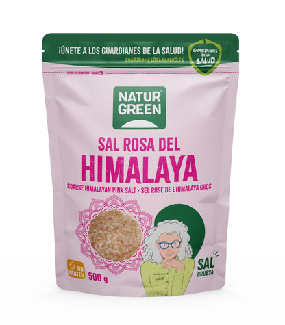 Różowa sól himalajska gruboziarnista Naturgreen 500 g