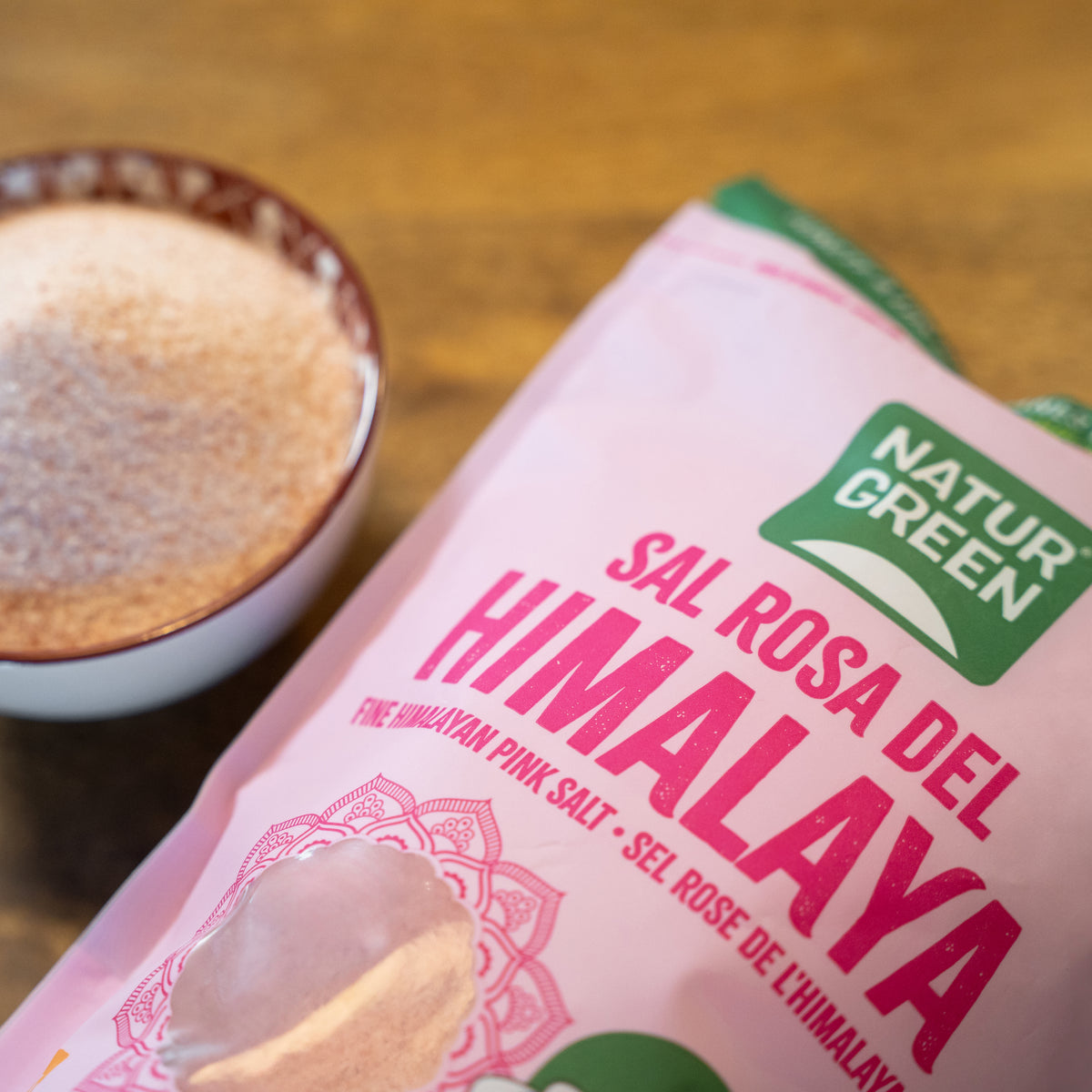 Różowa sól himalajska drobnoziarnista Naturgreen 1 kg