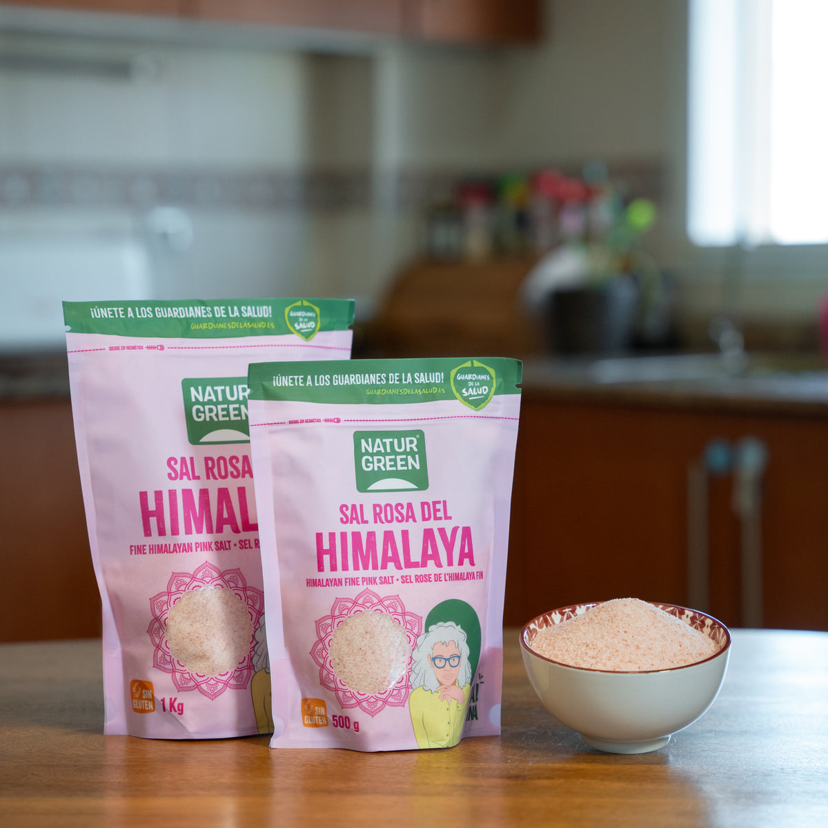 Różowa sól himalajska drobnoziarnista Naturgreen 1 kg