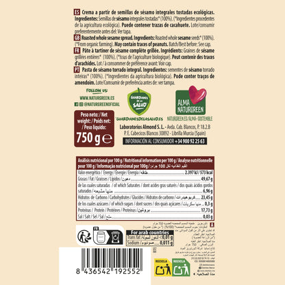 Tahini prażone Naturgreen 800 g