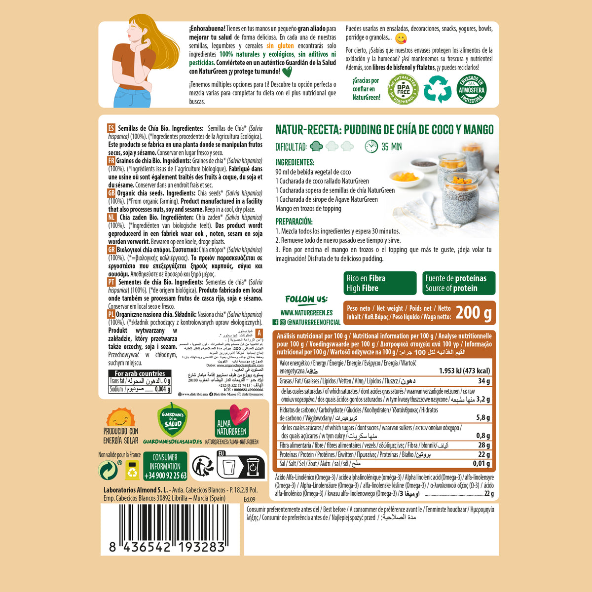 Nasiona chia Bio NaturGreen 200 g