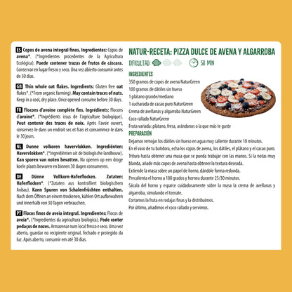 Opakowanie 2 szt. cienkich płatków owsianych bezglutenowych Bio NaturGreen Opakowanie 2 szt. po 1 kg