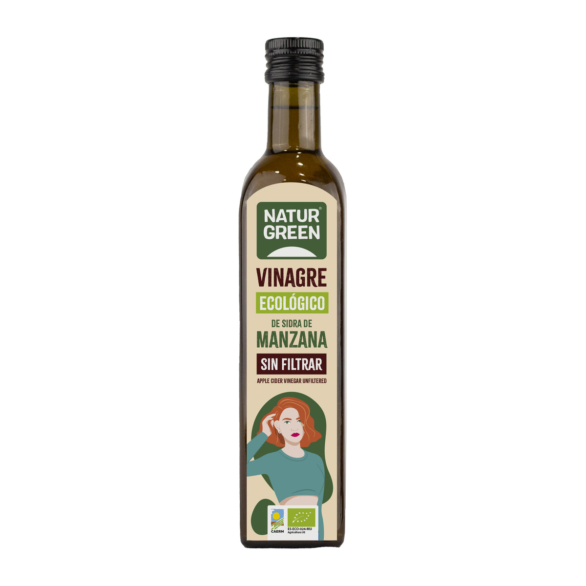 Ocet jabłkowy bio niefiltrowany NaturGreen 500 ml