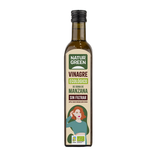 Ocet jabłkowy bio niefiltrowany NaturGreen 500 ml