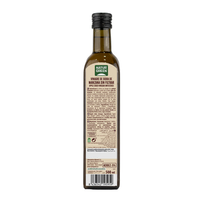 Ocet jabłkowy bio niefiltrowany NaturGreen 500 ml