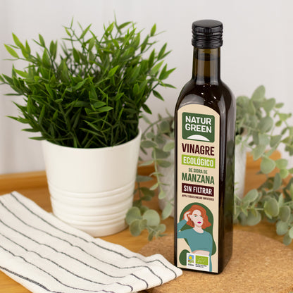 Ocet jabłkowy bio niefiltrowany NaturGreen 500 ml