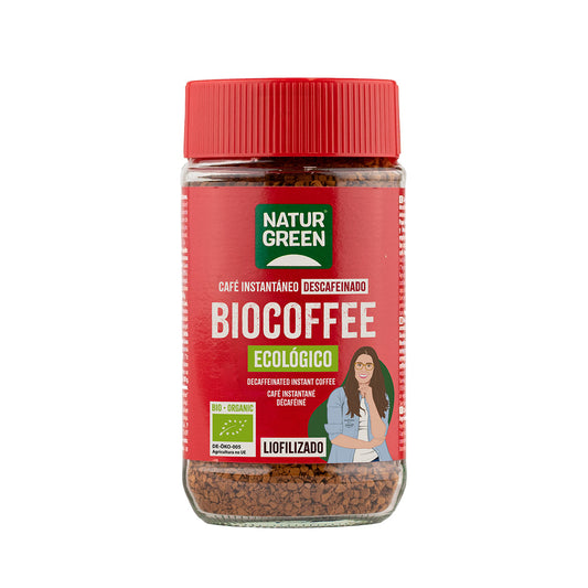 Kawa rozpuszczalna bezkofeinowa Bio Premium NaturGreen 100 g
