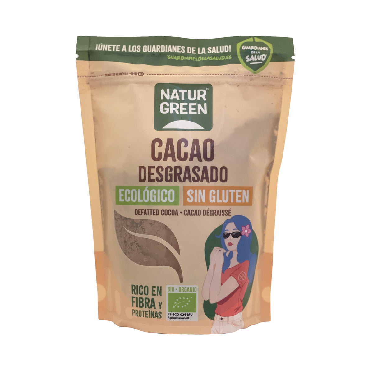 Kakao odtłuszczone Bio Naturgreen 225 g