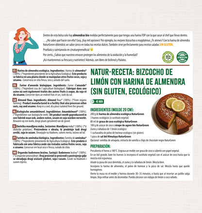 Mąka migdałowa BIO bezglutenowa NaturGreen 300 g