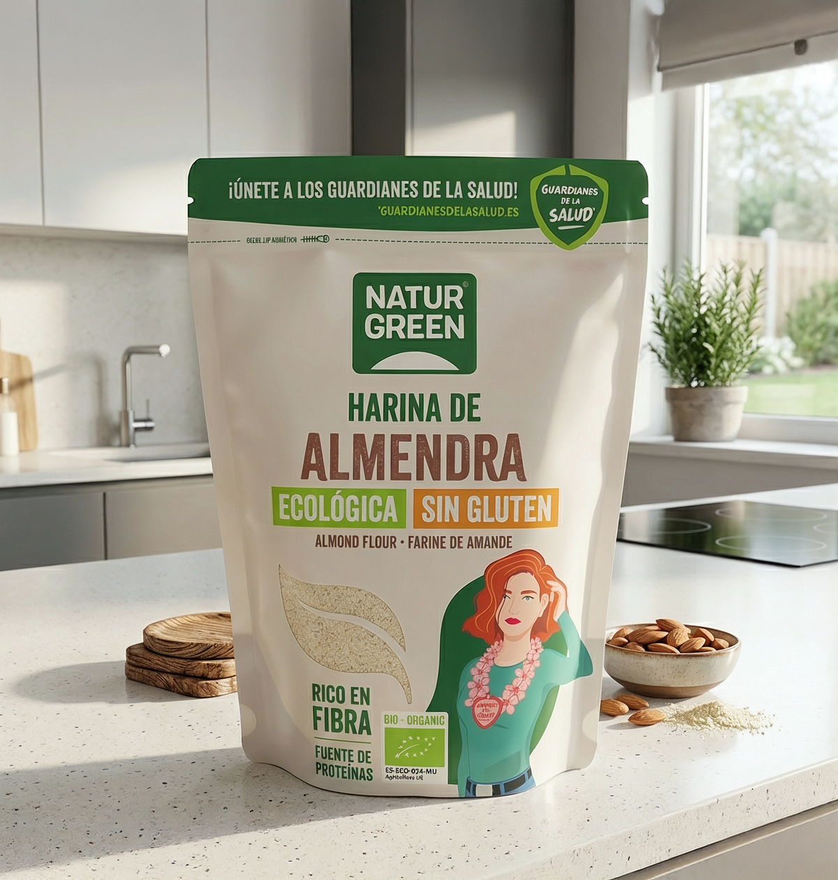 Mąka migdałowa BIO bezglutenowa NaturGreen 300 g
