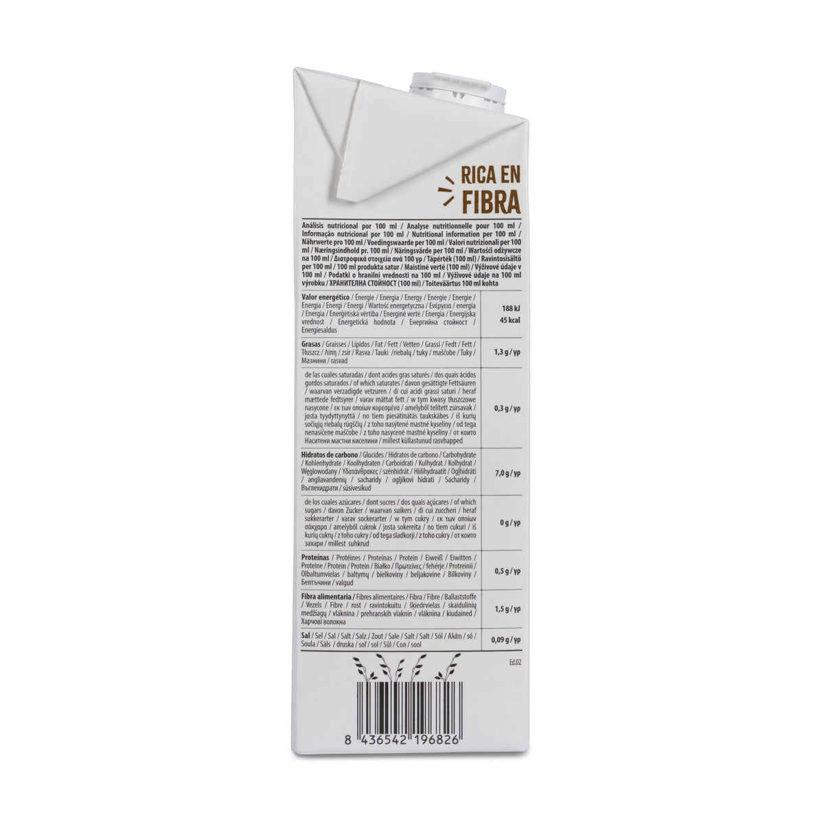Zestaw 6 szt. Napój z pełnego ziarna owsa 0% cukru Bio NaturGreen 1 l