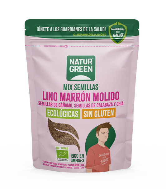 Nasiona lnu, konopi, dyni i chia Bio NaturGreen 150 g