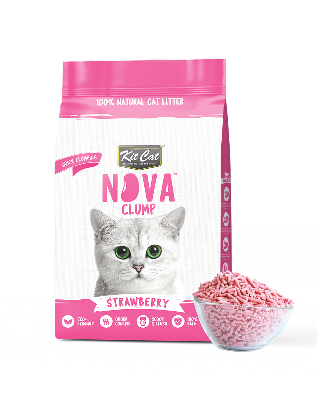 Zestaw Cat Arena Eco SoyaClump - Strawberry 7 L Żwirek dla kotów