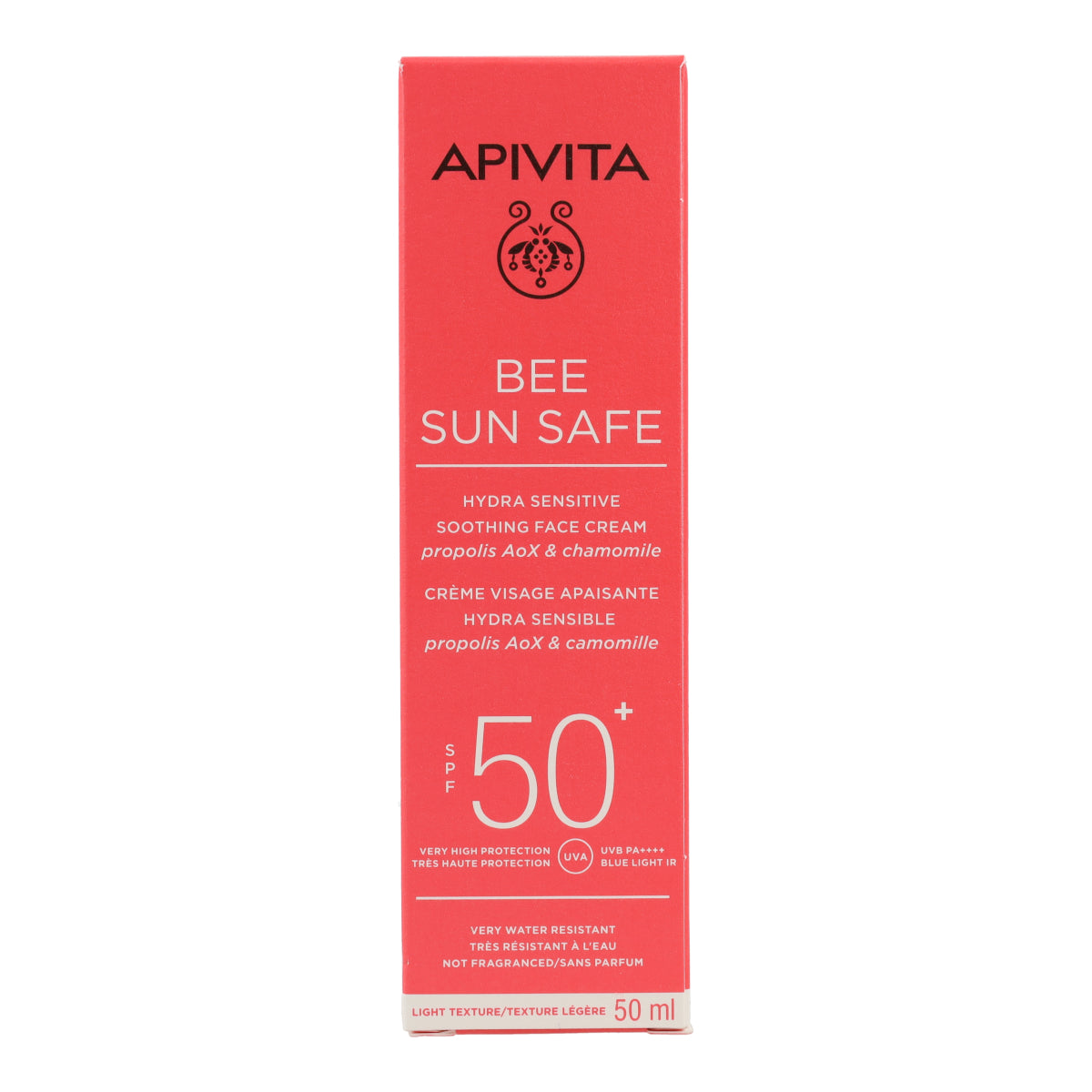 Krem przeciwsłoneczny łagodzący Hydra Sensitive SPF50 Apivita 50 ml