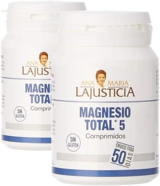 Pack 2X Magnesio Total 5 Sales, Ana María La Justicia, 100 comprimidos