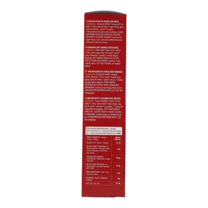 Ciasteczka owsiane pełnoziarniste słodzone daktylami bio Sol Natural 170 g