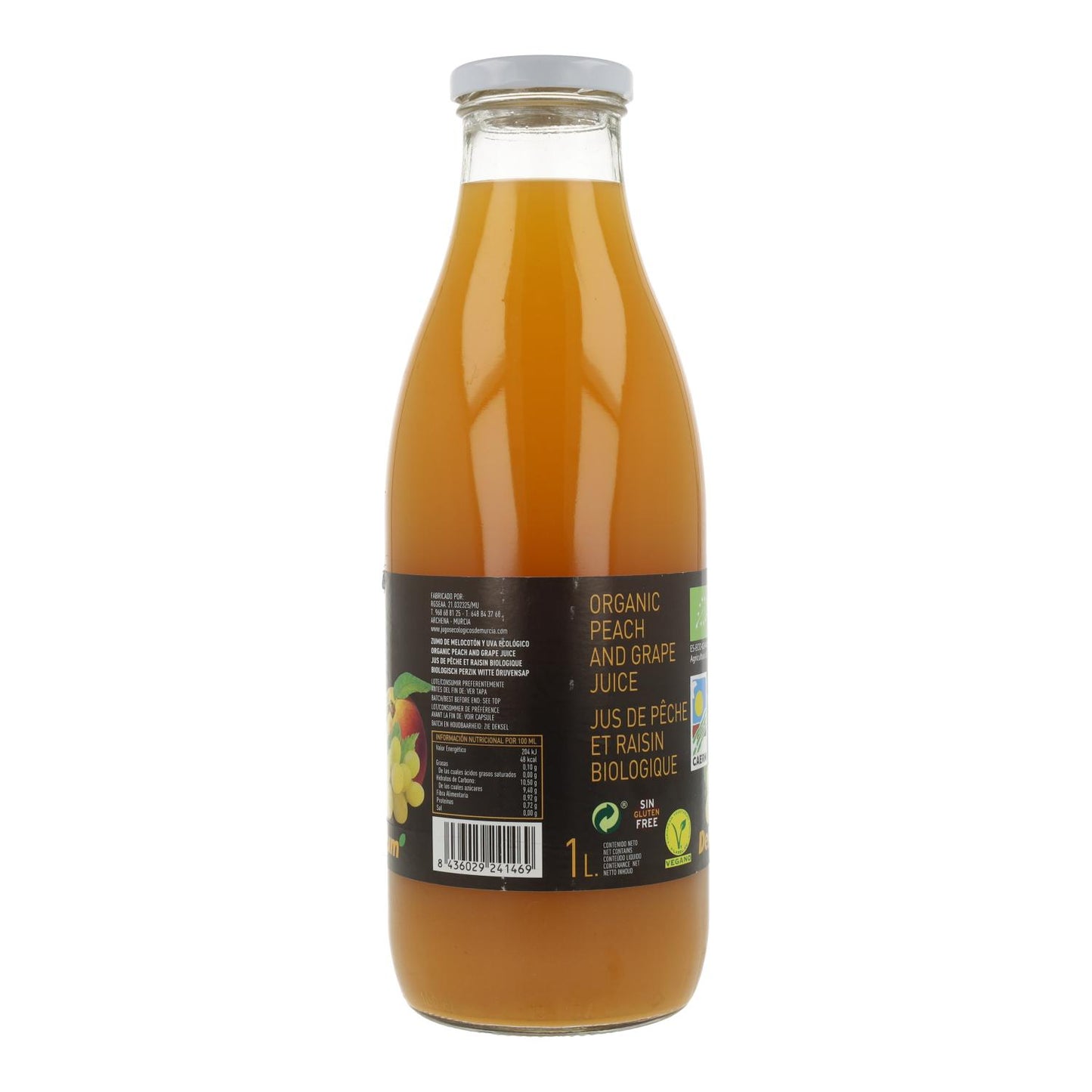 Zumo Melocotón & Uva Bio 1L Delizum