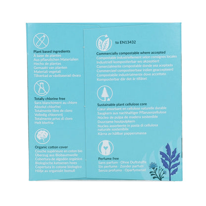 Compresa súper con alas bio Natracare 12 Uds