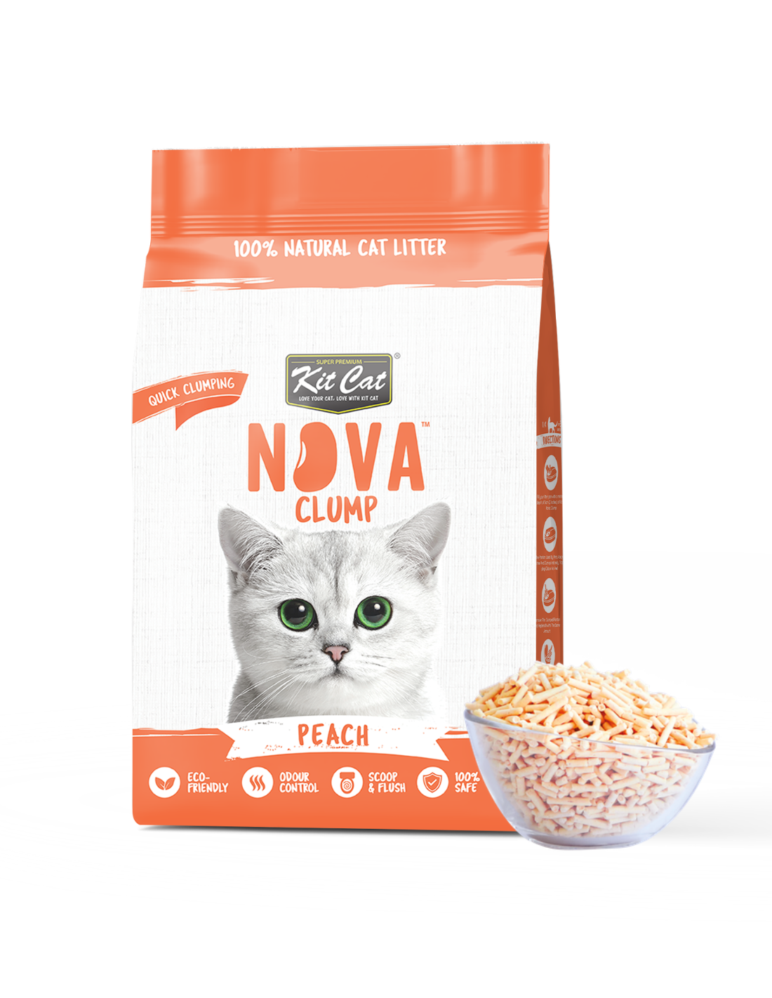 Zestaw Cat Arena Eco SoyaClump - Peach 7 l Żwirek dla kotów
